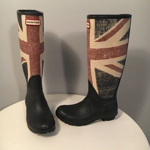 EUC Women’s Size 7 (EU38) UNION JACK Boots by HUNTER